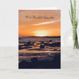 Beautiful Sunset Sympathy Card Kaart
