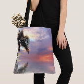 “Beautiful Sunset” Tote Bag met All Over Print (Dichtbij)