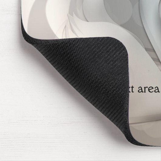 Beautiful Swan Silver Elegant Custom Chic Muismat (Hoek)