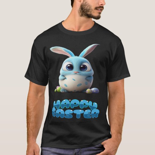 beautiful sweet happy Easter bunny T-shirt (Voorkant)
