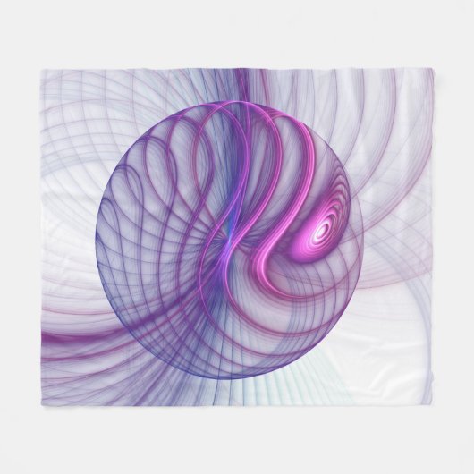 Beautiful Swing Modern Abstract Fractal Art Pink Fleece Deken (Voorkant (Horizontaal))