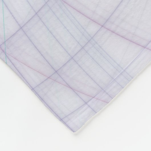 Beautiful Swing Modern Abstract Fractal Art Pink Fleece Deken (Hoek)