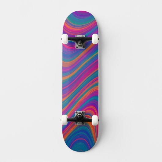 Beautiful Swirls of Color Persoonlijk Skateboard (Voorkant)