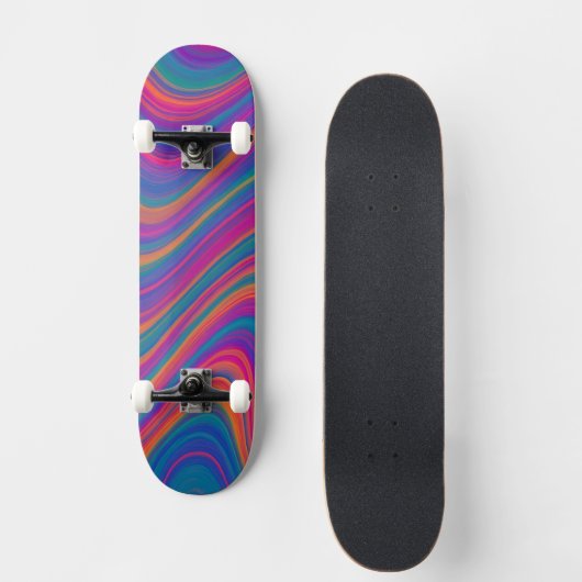Beautiful Swirls of Color Persoonlijk Skateboard (Voorkant)