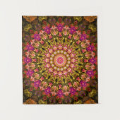 beautiful textile carpet mandala pattern wandkleed (Voorkant)