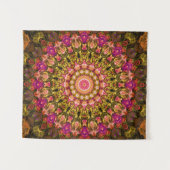 beautiful textile carpet mandala pattern wandkleed (Voorkant (horizontaal))