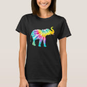 Beautiful Tie Dye Elephant T-shirt (Voorkant)