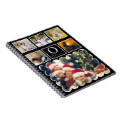 Beautiful Trendy Custom Monogram 6 Photo Collage Notitieboek (Rechterzijde)
