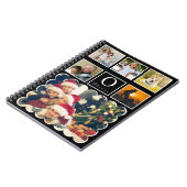 Beautiful Trendy Custom Monogram 6 Photo Collage Notitieboek (Linkerzijde)