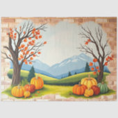 Beautiful Trendy Happy Thanksgiving Fall Tissuepapier (Voorkant)