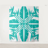 Beautiful Tropical Hawaiian quilt block tapestry Wandkleed (Voorkant)