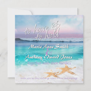 BEAUTIFUL TROPICAL OCEAN SUNRISE Wedding Invitatio Kaart