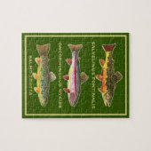 Beautiful Trout - Brook, Rainbow, Brown Legpuzzel (Horizontaal)