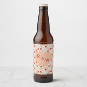 Beautiful tulip Fancy Wedding Beer Label Bier Etiket (Voorkant)