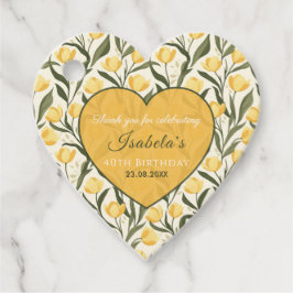 Beautiful Tulip Flower Adult Birthday Bedankjes Labels