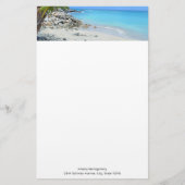 Beautiful Turquoise Tropical Beach Briefpapier (Voorkant)