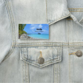 Beautiful Turquoise Tropical Beach Naamplaatje (In situ)