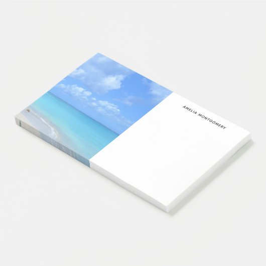 Beautiful Turquoise Tropical Beach  Post-it® Notes (Schuin)