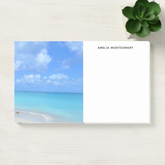 Beautiful Turquoise Tropical Beach  Post-it® Notes (Kantoor)