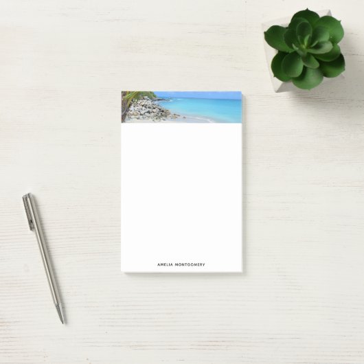 Beautiful Turquoise Tropical Beach Post-it® Notes (Kantoor)