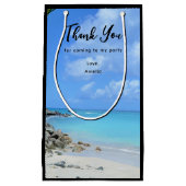 Beautiful Turquoise Tropical Beach Thank You Klein Cadeauzakje (Voorkant)