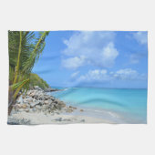 Beautiful Turquoise Tropical Beach  Theedoek (Horizontaal)