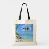 Beautiful Turquoise Tropical Beach Tote Bag (Achterkant)