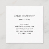 Beautiful Turquoise Tropical Beach  Vierkante Visitekaartje (Achterkant)