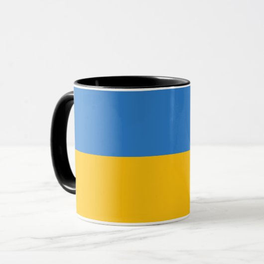 Beautiful Ukraine Flag Mug Mok (Voorkant links)