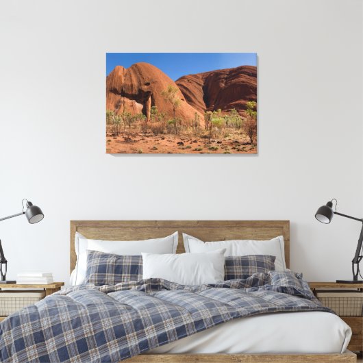 Beautiful Uluru / Ayers Rock Close Up Canvas Afdruk (Insitu (Slaapkamer))
