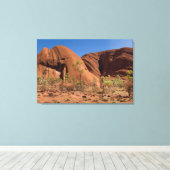 Beautiful Uluru / Ayers Rock Close Up Canvas Afdruk (Insitu (Houten vloer))