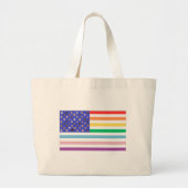Beautiful USA FLag  Large Tote Bag (Voorkant)