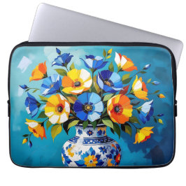 Beautiful Vase of Flowers Laptop Sleeve
