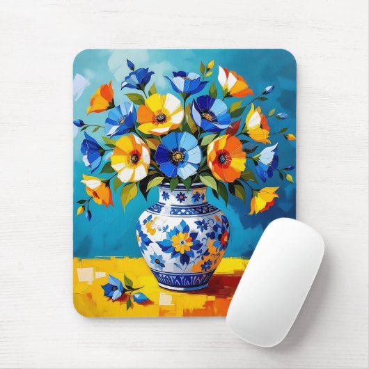 Beautiful Vase of Flowers  Muismat (Met muis)