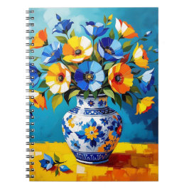 Beautiful Vase of Flowers Notitieboek