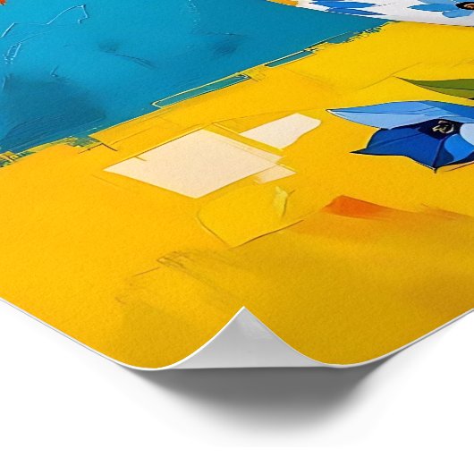 Beautiful Vase of Flowers Poster (Hoek)