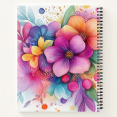 Beautiful Vibrant Floral Explosion Notitieboek (Achterkant)