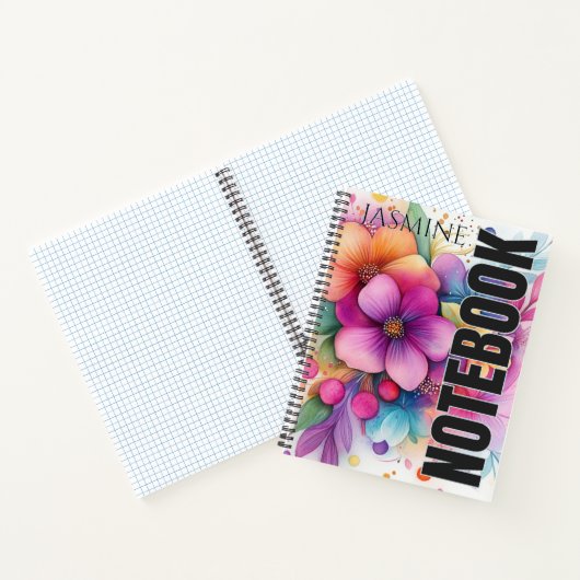 Beautiful Vibrant Floral Explosion Notitieboek (Binnen)