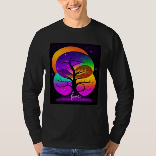 Beautiful Vibrant Tree Nature s Beauty  2 T-shirt (Voorkant)