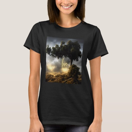 Beautiful Vibrant Tree Nature s Beauty  4 T-shirt (Voorkant)