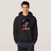 Beautiful Vibrant Wolf Nature s Beauty  1 Hoodie (Voorkant volledig)