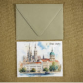 Beautiful Vienna Austria City View Painting Briefkaart