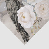 Beautiful Vintage Asian & Black Raven Tissuepapier (Detail)