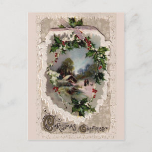 Beautiful vintage Christmas card Feestdagenkaart
