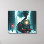 Beautiful Vintage Train Canvas Afdruk (Voorkant)