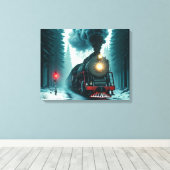 Beautiful Vintage Train Canvas Afdruk (Insitu (Houten vloer))