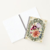Beautiful vintge frame watercolor floral Antique Notitieboek (Binnen)
