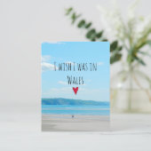 Beautiful Wales Zee Beach Landscape Aberdovey Briefkaart (Staand voorkant)