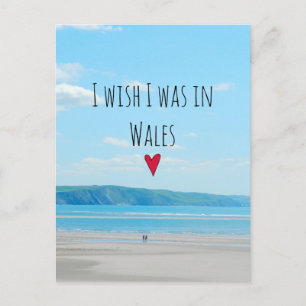 Beautiful Wales Zee Beach Landscape Aberdovey Briefkaart