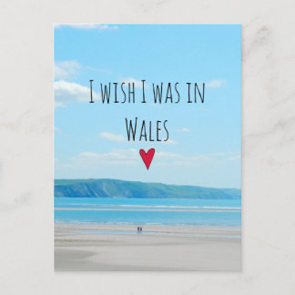 Beautiful Wales Zee Beach Landscape Aberdovey Briefkaart